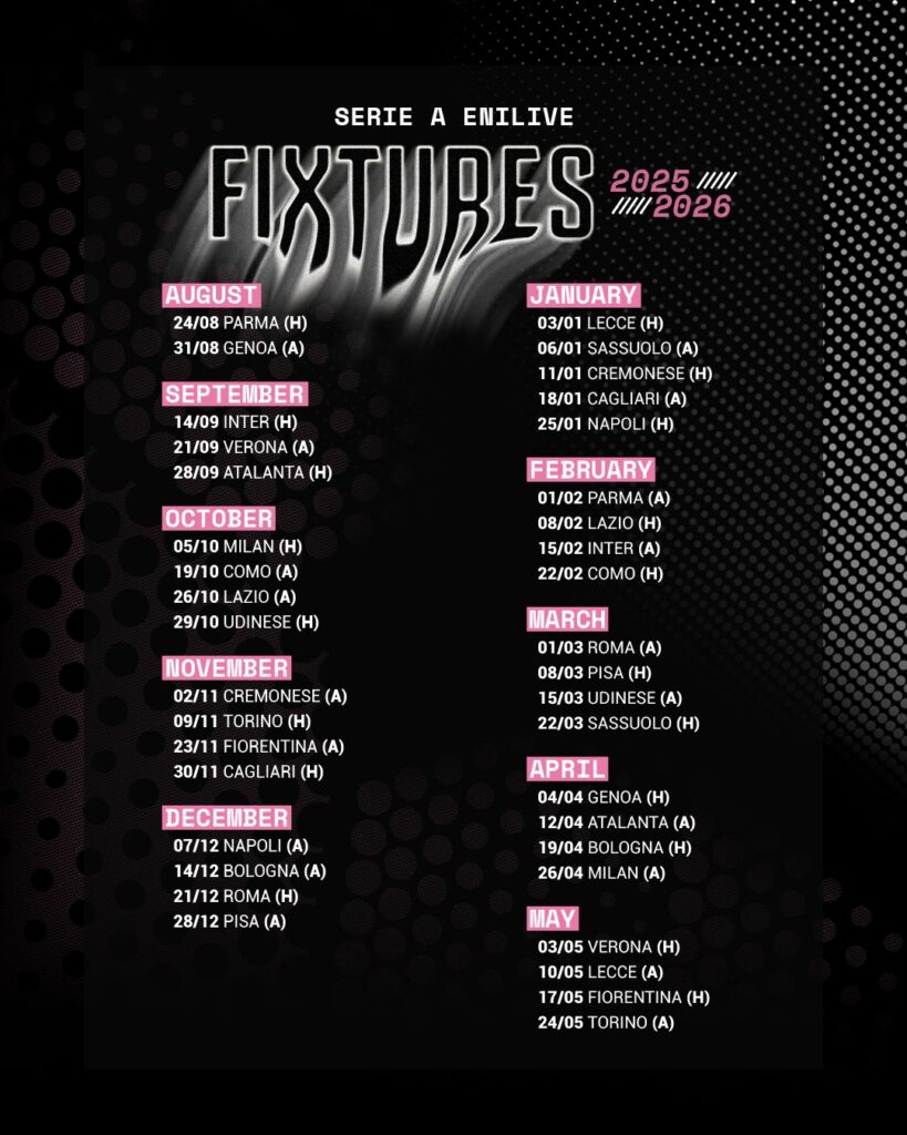 CALENDARIO SERIE A 2025/26